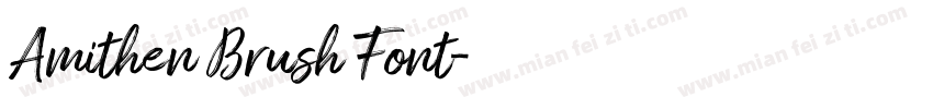 Amithen Brush Font字体转换